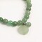 Earth's Jewels Semi-Precious Aventurine Natural Green Gemstone Bracelet, Green Round Charm